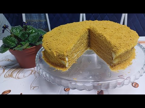 Видео: Медовый/Балды торт қарапайым арзан балмен