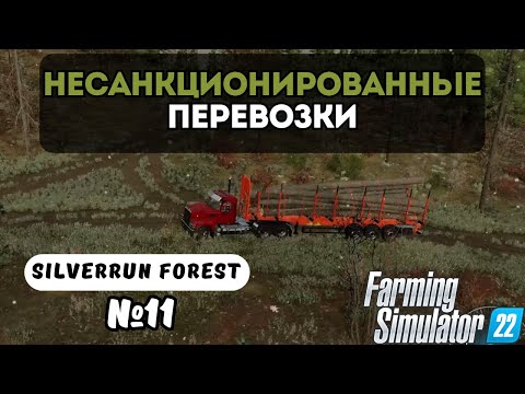 Видео: НЕСАНКЦИОНИРОВАННЫЕ ПЕРЕВОЗКИ | FARMING SIMULATOR 22 | SILVERRUN FOREST | СЕРИЯ 11