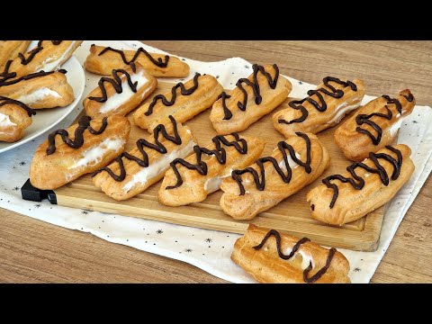 Видео: ЭТИ ЭКЛЕРЫ ВСЕГДА ПОЛУЧАЮТСЯ НЕВЕРОЯТНЫМИ! Заварное ПИРОЖНОЕ, тает во рту! Легкий рецепт от Райвика.