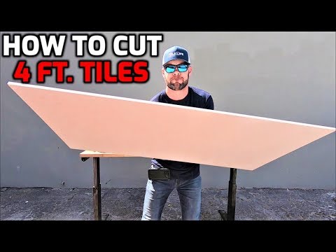 Видео: Как резать БОЛЬШУЮ 4-футовую керамогранитную плитку!