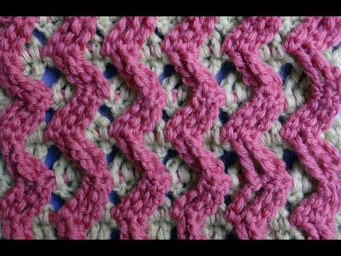 Видео: Crochet pattern   Узоры для вязания 30