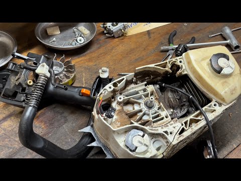 Видео: MS201TC запускается и выключается. Замена катушки и повторная калибровка.