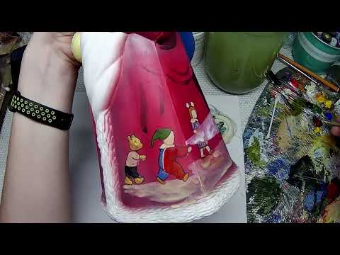 Видео: Роспись советского Деда Мороза speedpaint