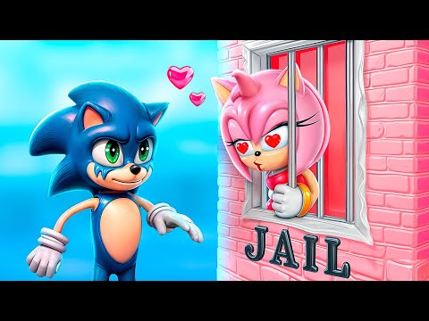 Видео: Cоник и Эми Роуз в тюрьме! Преображение одного цвета челлендж!