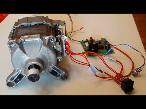 Видео: Как регулировать обороты двигателя от стиральной машины