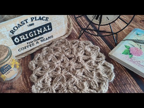 Видео: ПОДСТАВКА ПОД ГОРЯЧЕЕ ИЗ ДЖУТА крючком  /Szydełkowy stojak na gorącą jutę