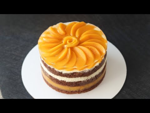 Видео: ЛЕГКИЙ ФРУКТОВЫЙ ТОРТ🔥 ПЕРСИК-ШОКОЛАД🔥 Peach cake recipe