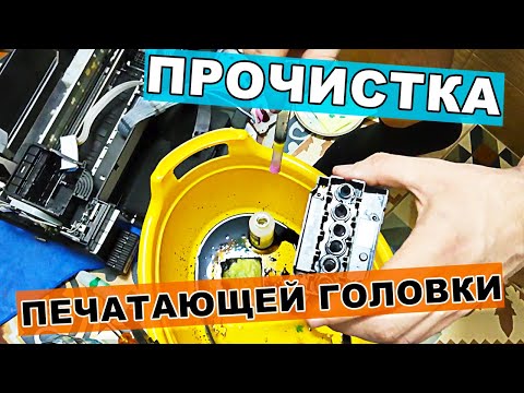 Видео: Как прочистить головку на струйном принтере Epson L800