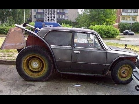 Видео: Необычный и колхозный тюнинг автомобилей. № 5