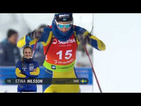 Видео: БИАТЛОН. ЧЕ 2023. Ленцерхайде (Швейцария). Женщины. Спринт 7,5  км . (Okko). 1080p.