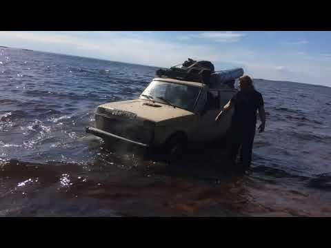 Видео: Онежское озеро. мыс бесов нос.нива 2121