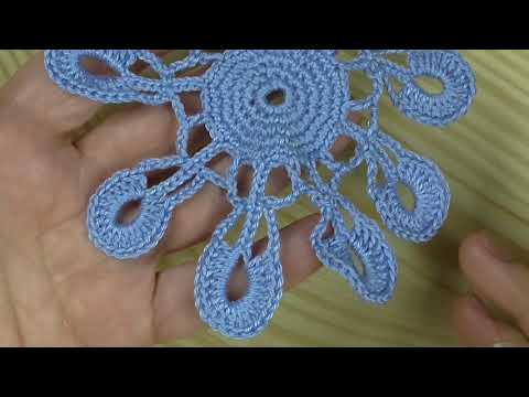 Видео: Medallion Openwork motif Round napkin Part 2  Медальон Ажурный мотив Круглая салфетка Часть2