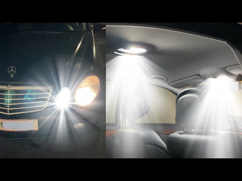 Видео: Светодиодная подсветка Mercedes E-Class W211 (видеоблог)
