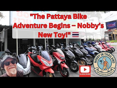 Видео: Велосипедное приключение в Паттайе начинается — новая игрушка Нобби! 🏍️🇹🇭