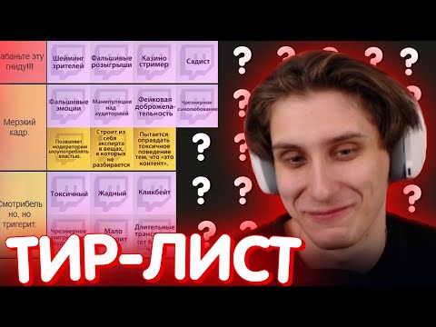 Видео: СЕКБИ СОСТАВИЛ ТИР-ЛИСТ РЕД ФЛАГОВ СТРИМЕРОВ? / Нарезка Секби