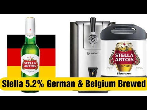 Видео: PERFECTDRAFT Stella Double 5,0% ABV, сварено в Германии и 5,2% ABV в Бельгии