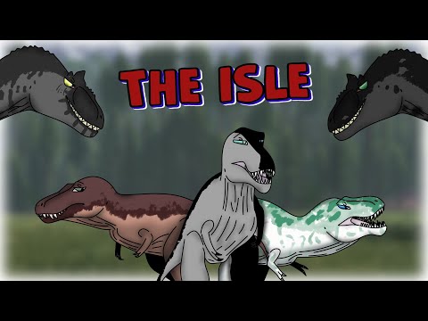 Видео: THE ISLE - Аллозавр показывает Саб-Рексу как нужно кусать!