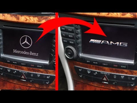 Видео: Скрытая Функция Mercedes W211, W219 / Как заменить Логотип Comand при старте на AMG