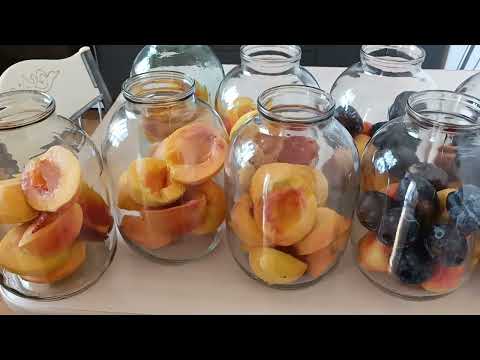 Видео: Самый вкусный и быстрый компот на зиму из никторин и персиков без стерелезации провереный рецепт