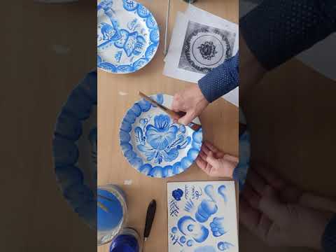 Видео: Завершение. Гжель.