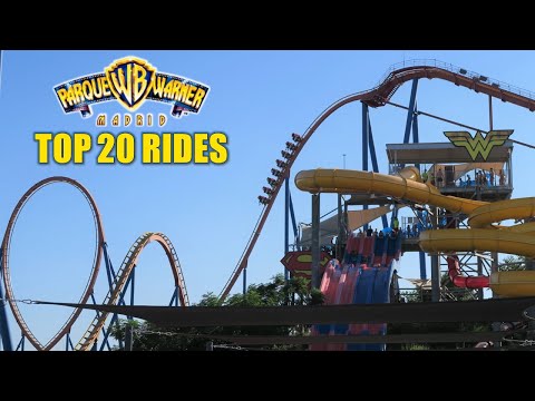 Видео: 20 лучших аттракционов в парке Уорнер Мадрид