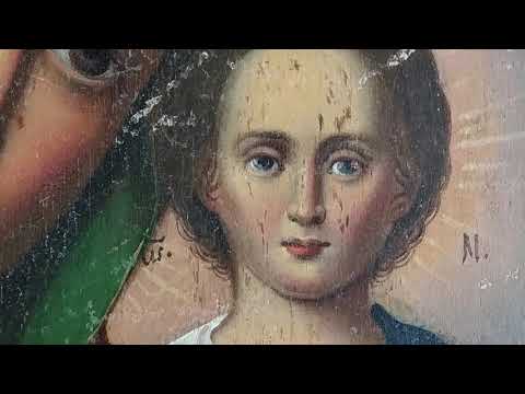 Видео: Реставрация иконы "Богородица с младенец. Казанская"