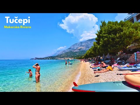Видео: Тучепи, Хорватия 🇭🇷 прогулка по пляжу Макарской Ривьеры 2025