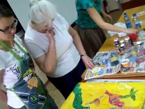 Видео: Мастер-класс по батику от И. Трофимовой