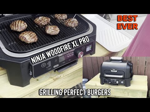 Видео: Приготовление идеальных бургеров на гриле Ninja Woodfire XL PRO