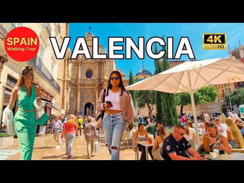 Видео: 🇪🇦[4K 60fps] ВАЛЕНСИЯ, Испания 🥘🦐Город богатой гастрономии и нерушимых традиций🎚Пешеходная экскурсия
