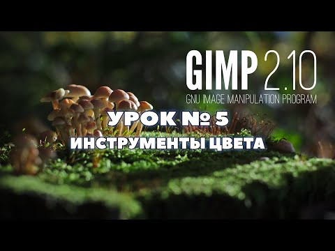 Видео: Графический редактор GIMP/Урок 5 Инструменты цвета