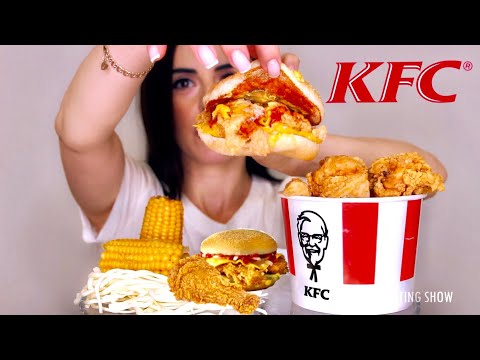 Видео: МУКБАНГ / БУРГЕР и НОЖКИ KFC, Кукуруза, Сыр Чечил