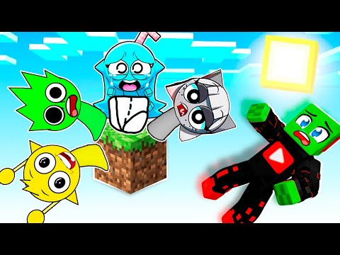 Видео: ВЫЖИВАНИЕ НА ОДНОМ БЛОКЕ СО ВСЕМИ СПРУНКАМИ в МАЙНКРАФТ