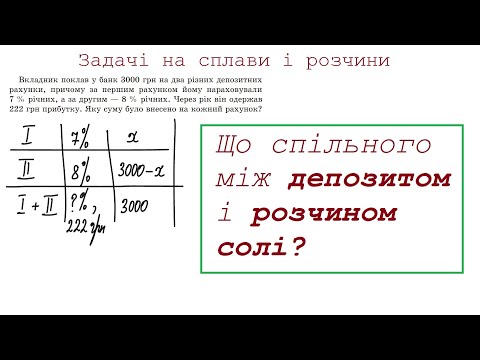 Видео: Задачі на розчини і сплави