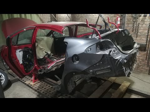 Видео: Киа Церато из двух половин.Часть2.Кузовной ремонт