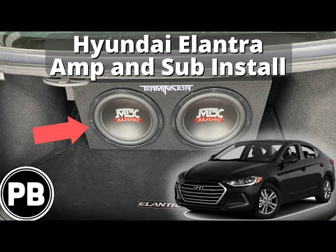 Видео: Установка усилителя и сабвуфера Hyundai Elantra 2017–2020