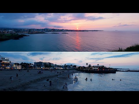 Видео: 🌅 Романтическая вечерняя прогулка по Корее – От закатных берегов к огням города