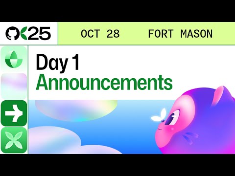 Видео: Анонсы первого дня GitHub Universe 2025