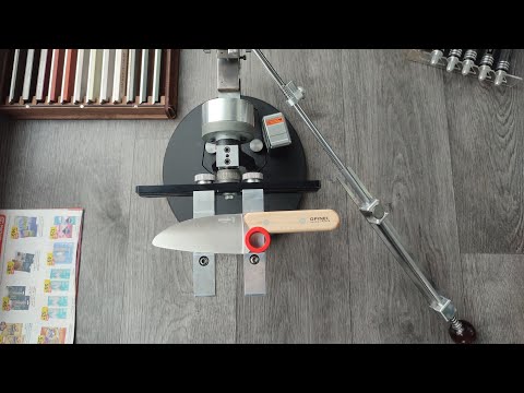 Видео: Заточка кухонного Opinel  сталь inox. Чугунный притир;)