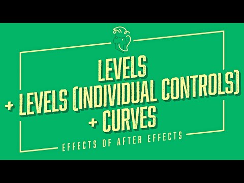 Видео: Уровни + Уровни (Индивидуальные элементы управления) + Кривые | Эффекты After Effects