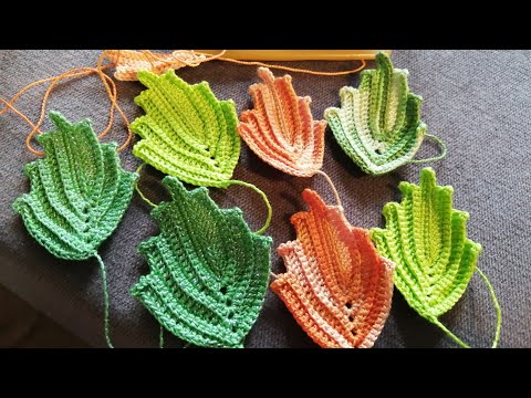 Видео: Листик для Ирландского кружева, мк для начинающих и не только.