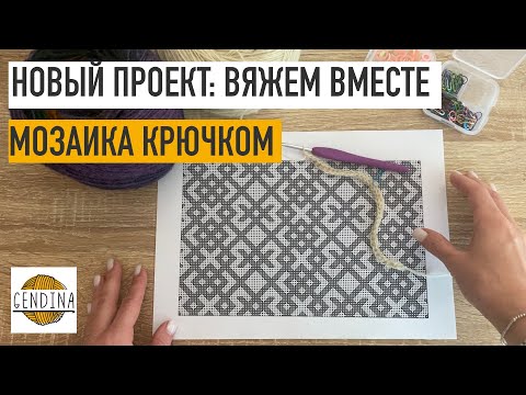 Видео: Новый проект: переносим вышивку на мозаику. Вяжем вместе