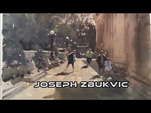 Видео: Пленэр Акварель ✨Демо ✨Джозеф Збуквич
