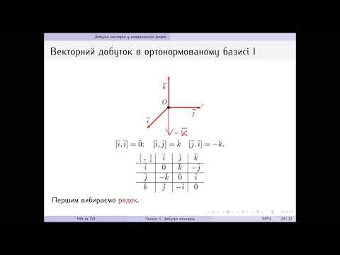 Видео: Лекція 3.  Добутки векторів.  Ч.  3