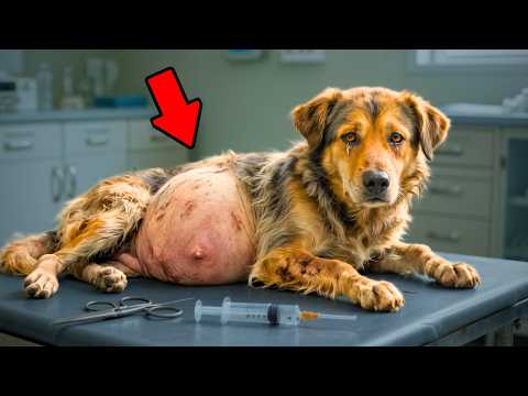 Видео: Собаку принесли усыплять. А увидев её живот — врач застыл в шоке!