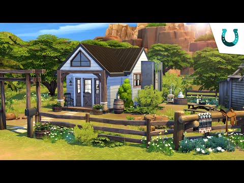 Видео: Современный фермерский домик // The Sims 4 Быстрая сборка: Конное ранчо