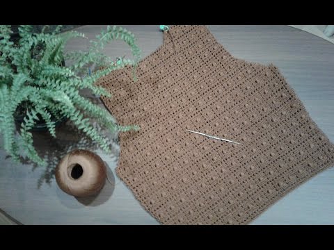 Видео: Платье крючком "Квадратики" (платье №6 из опроса). Часть 7.