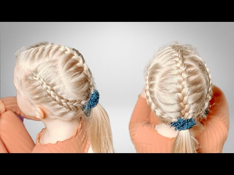 Видео: Прическа на длинные волосы | Прически для девочек