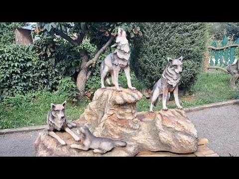 Видео: изготовление скульптур волков..каркас из арматуры волка .канал в ютубе Деревенское Хобби