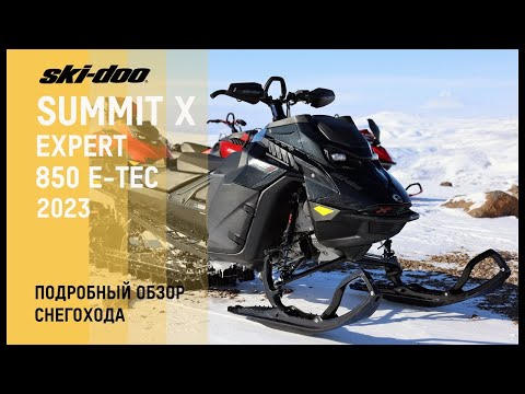 Видео: Подробный обзор горного снегохода Ski-Doo Summit X Expert 2023